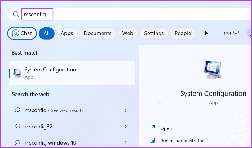 start menu