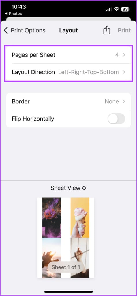 Manage the PDFs page layout