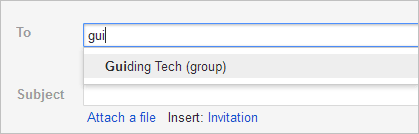 Using Contact Group