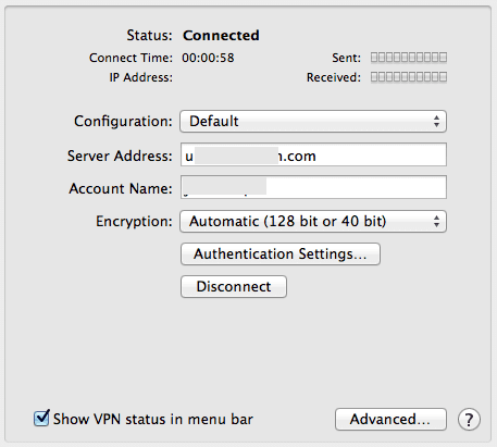 Vpn Menu Bar