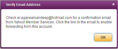 Verify Mail Notification