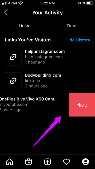 View All Websites You Have Visited on Instagram 11