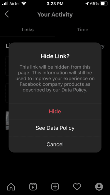 View All Websites You Have Visited on Instagram 12