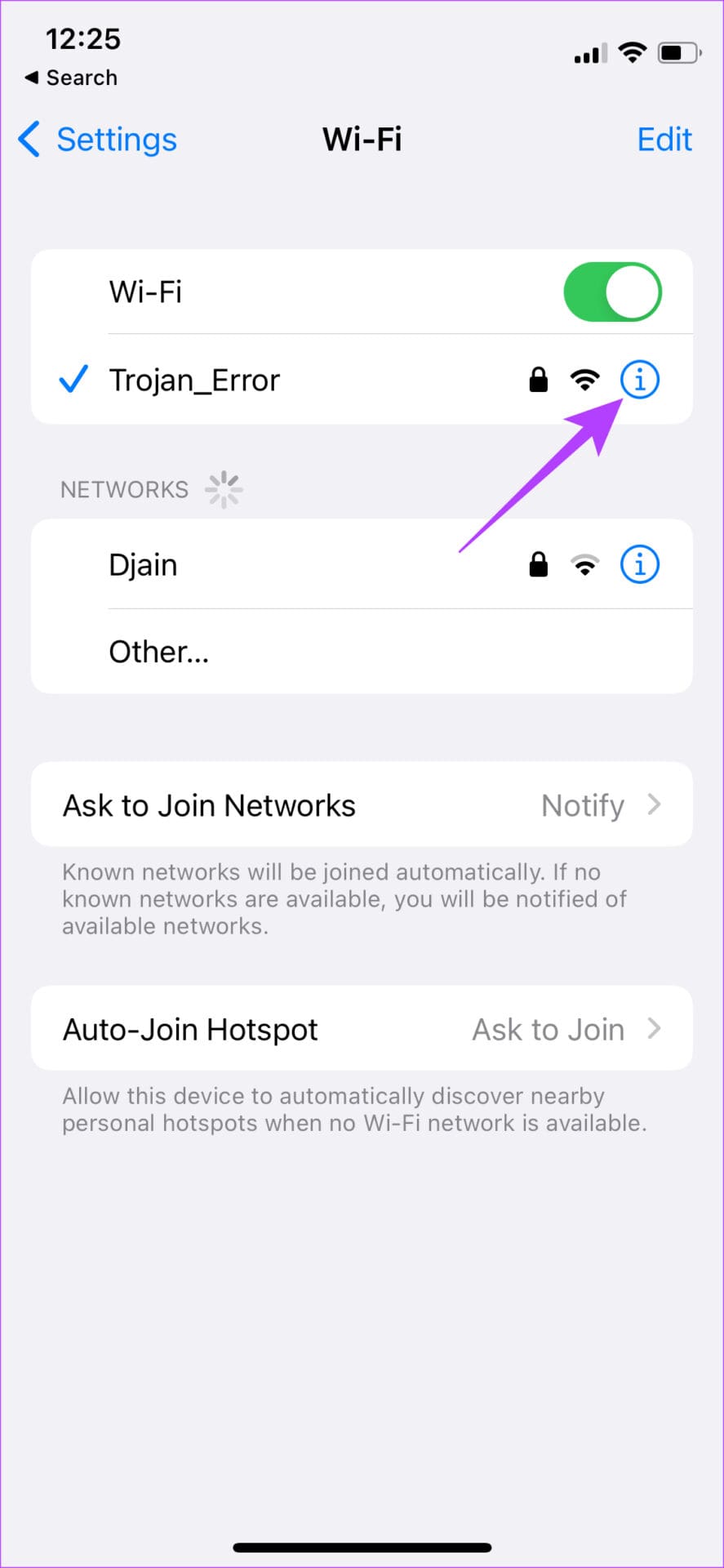 Wi-Fi preferences