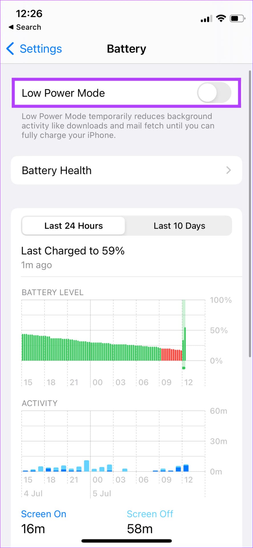 low power mode