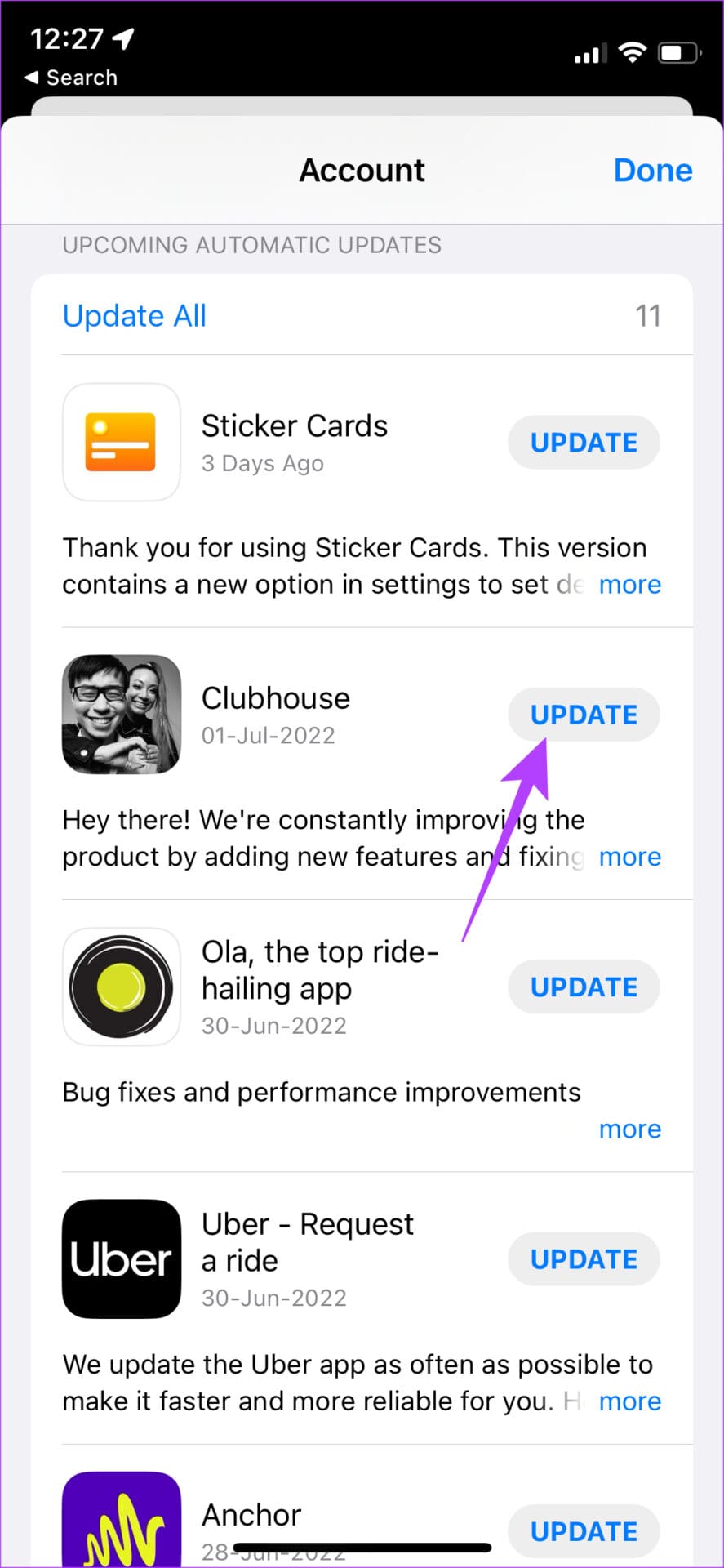 Update app