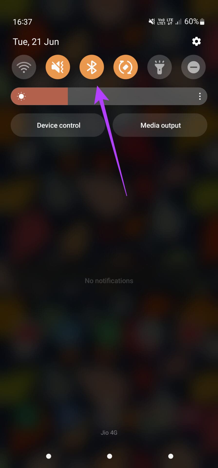Bluetooth toggle