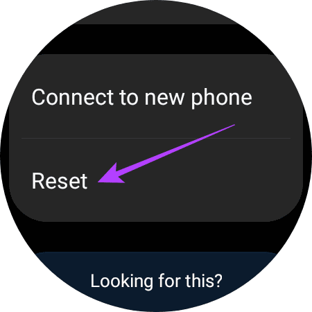 Reset option