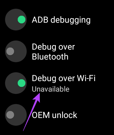 debugging unavailable