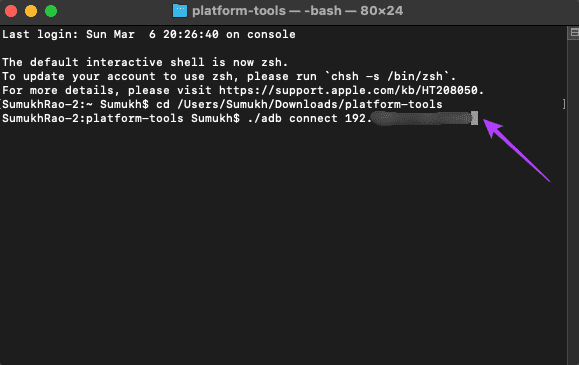 adb connection