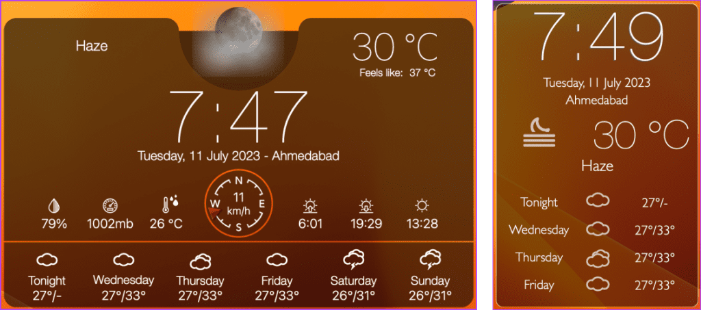 Weather Widget Live Desktop Widget for Mac
