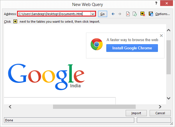 Web Address