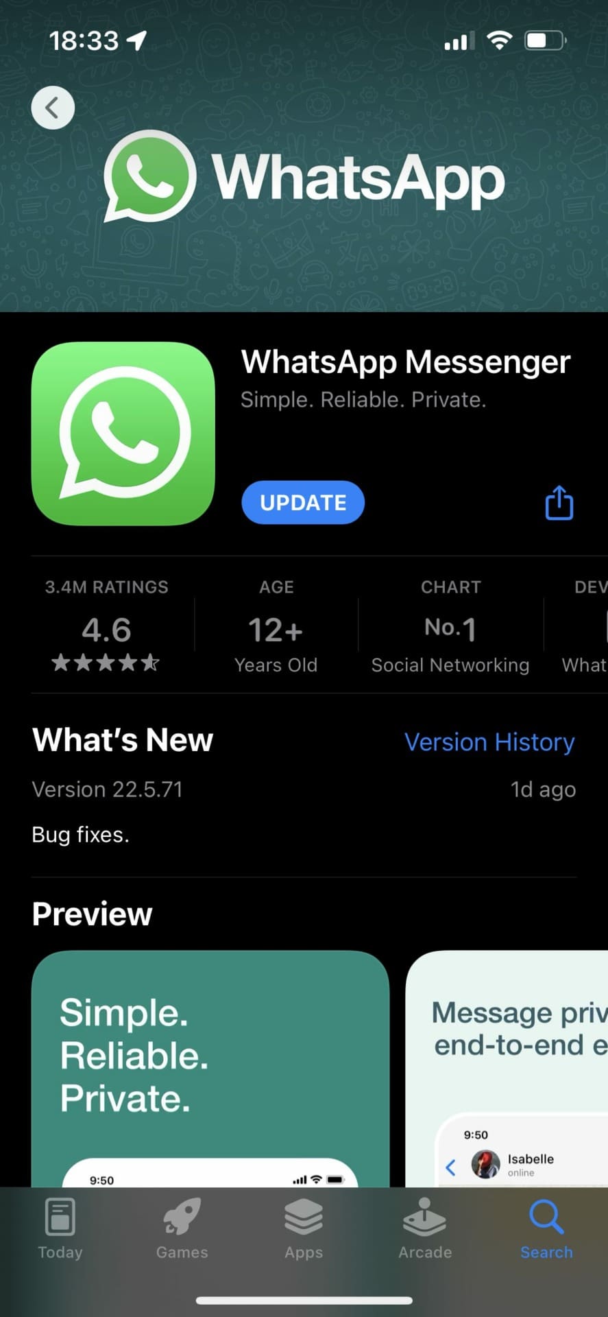whatsapp reinstall to fix reconnecting issue