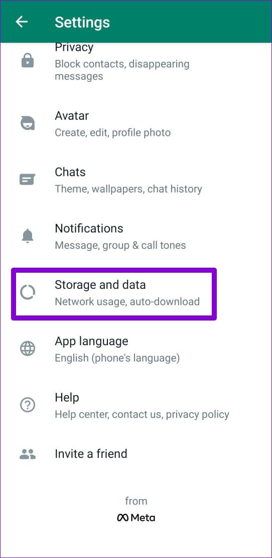 WhatsApp Storage and Data on Android
