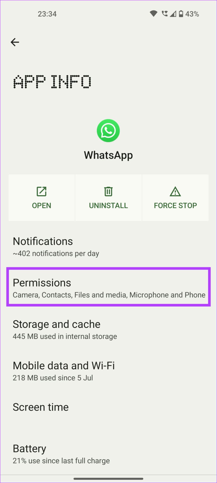 permissions
