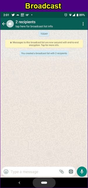 Whats App Group Vs Broadcast List 2