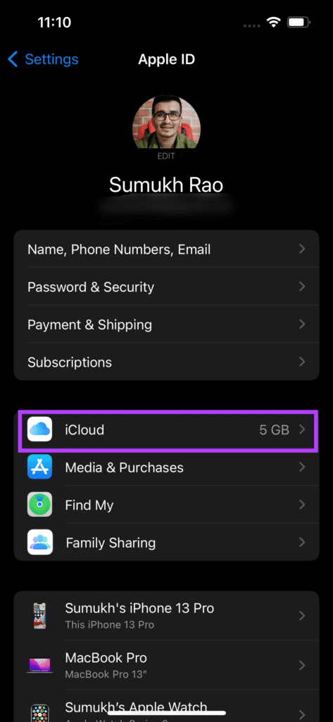iCloud settings to disable whatsapp chat backup