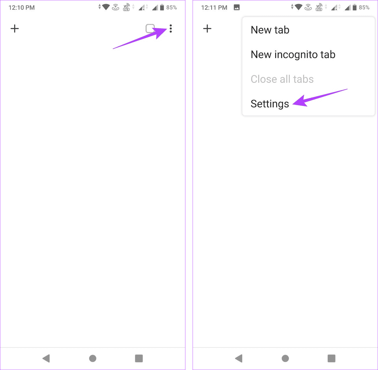 Open Chrome Settings
