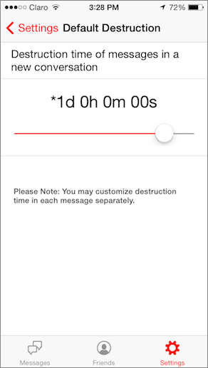 Wickr Timed Messages