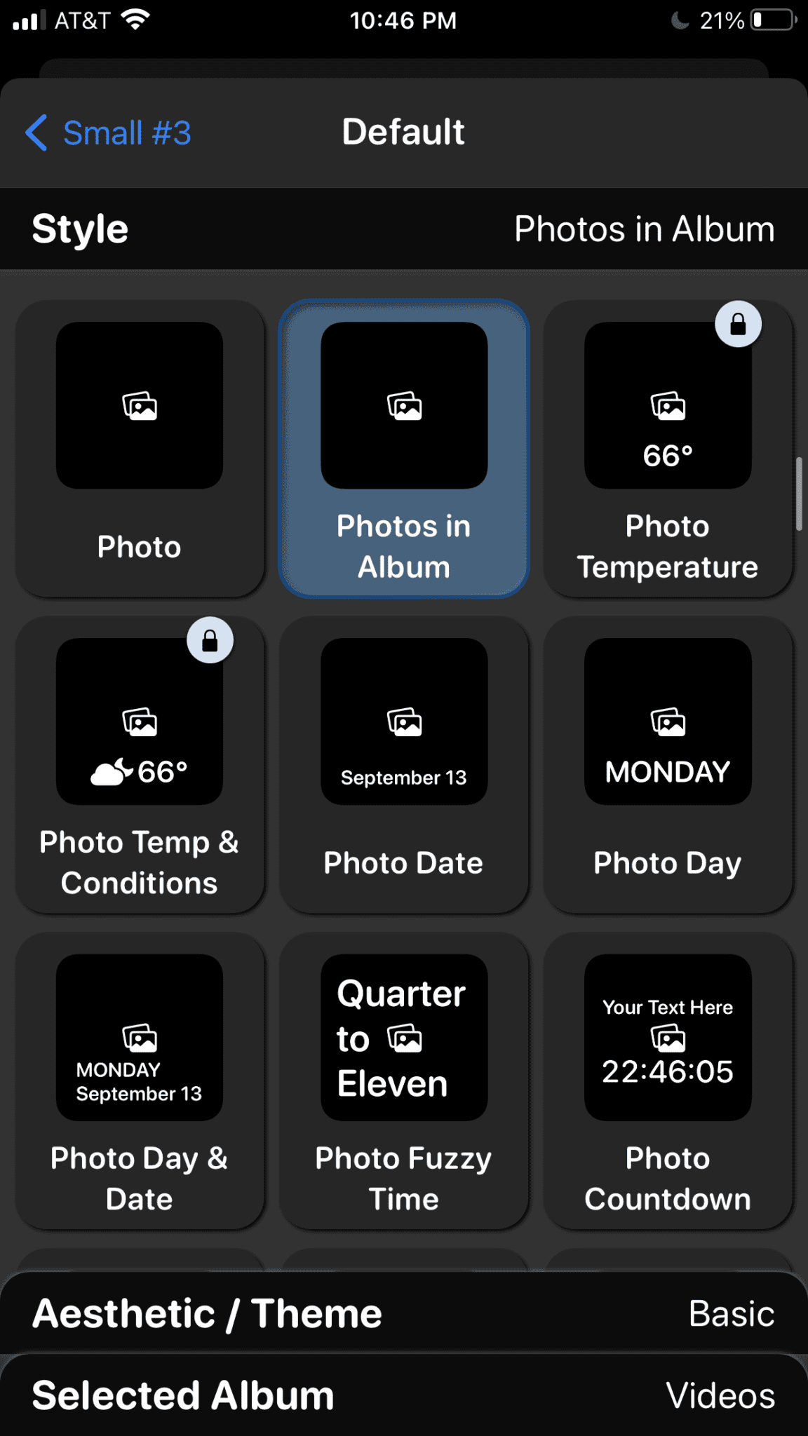 Widgetsmith Photo Tab