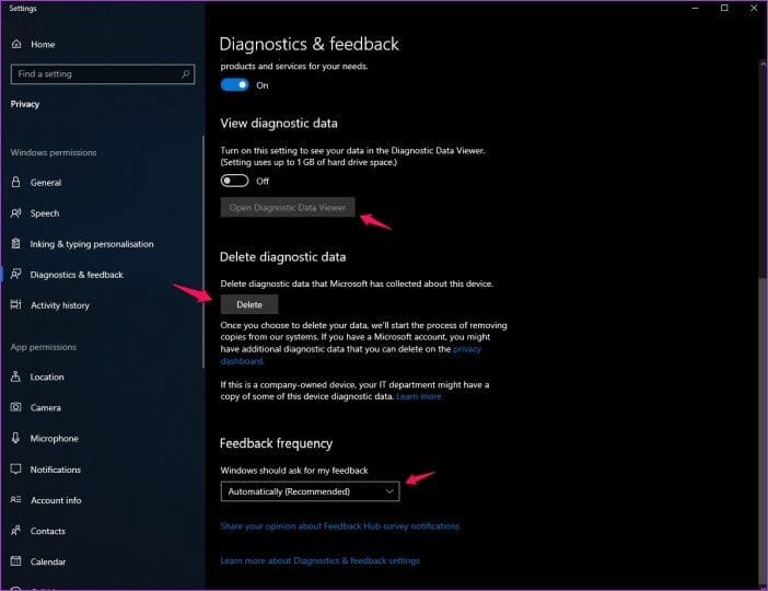 Windows 10 Privacy Settings 12
