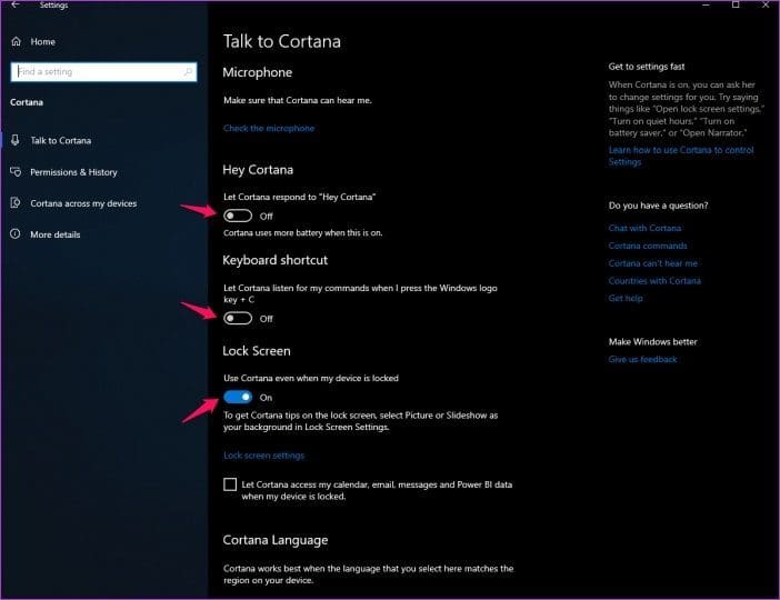 Windows 10 Privacy Settings 1