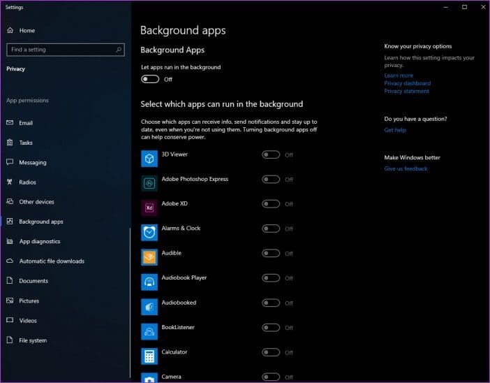 Windows 10 Privacy Settings 9