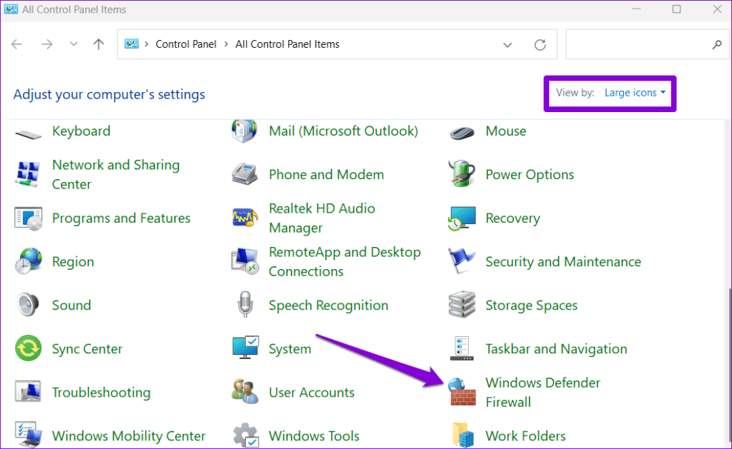 Windows Defender Firewall