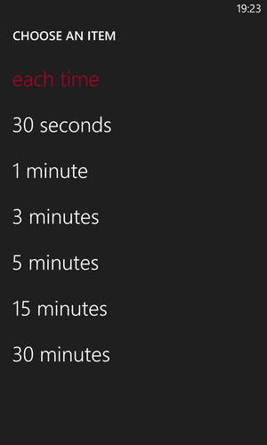 Windows Phone Password Setting