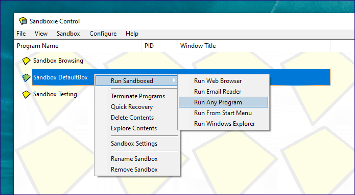 Windows Sandbox Vs Sandboxie Comparison 2