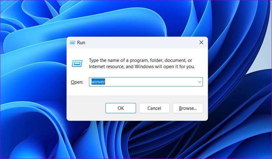 Winver Command in Windows