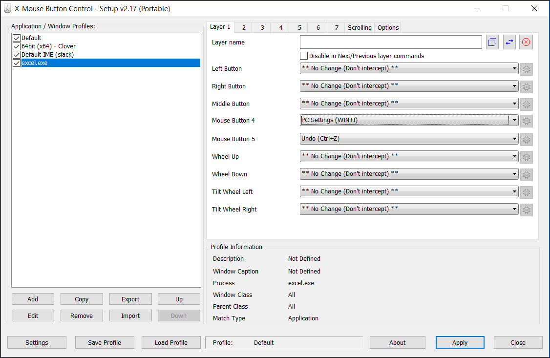 Xmouse Button Control Window