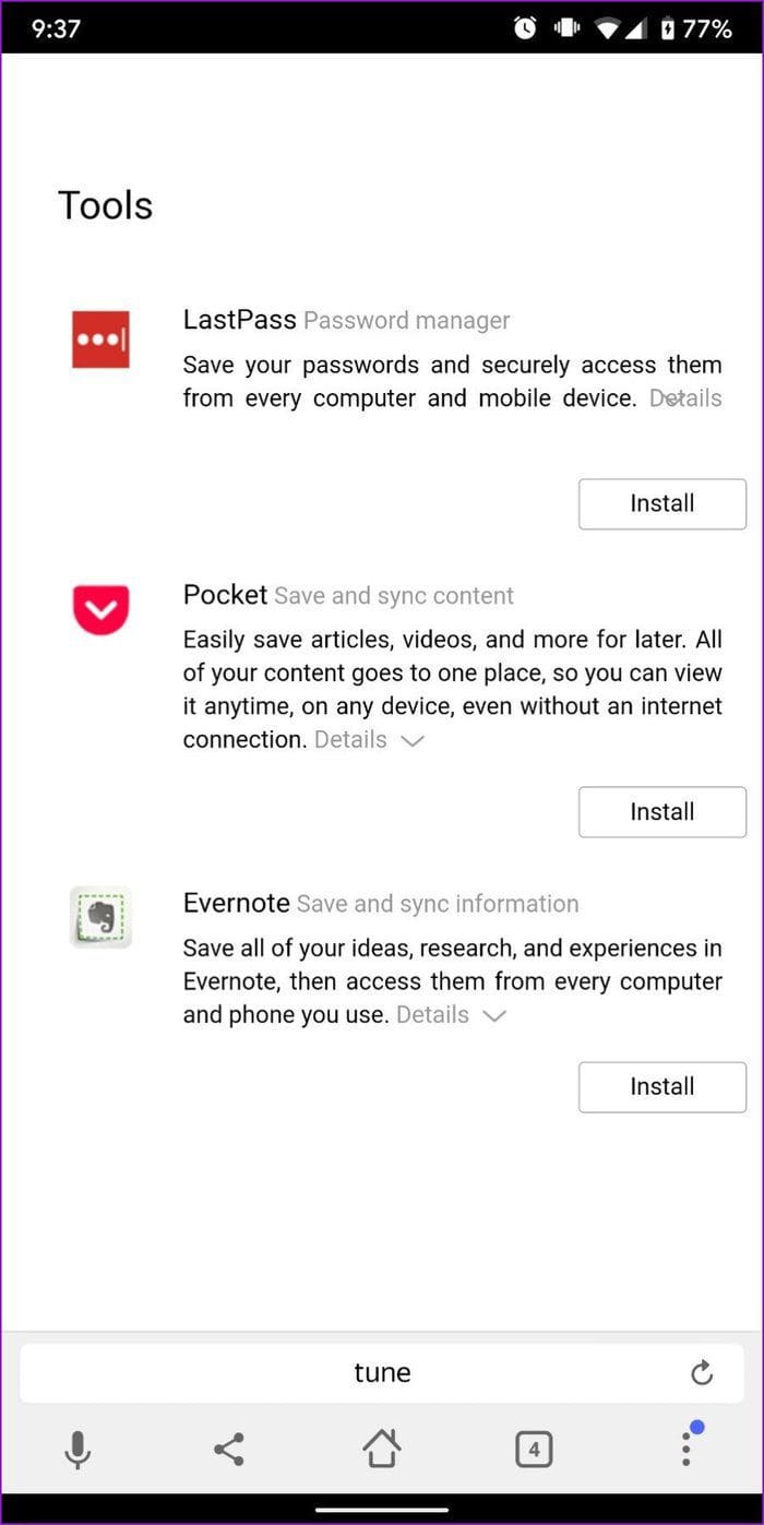 Yandex Browser Extensions