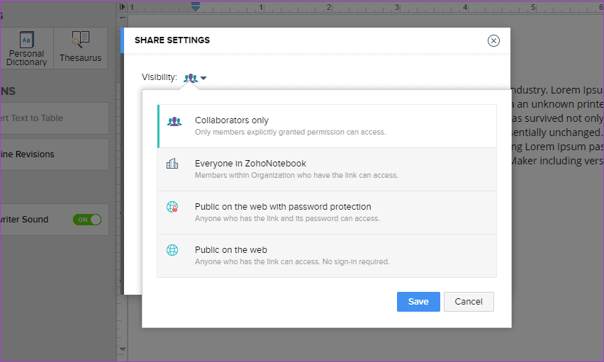 Zoho Docs Writer Vs Google Docs 11