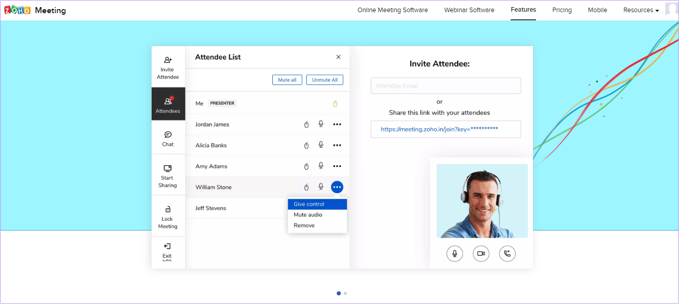 Zoho Meeting Dashboard 2 Zoom Alternatives