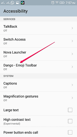 Accessibilty Settings