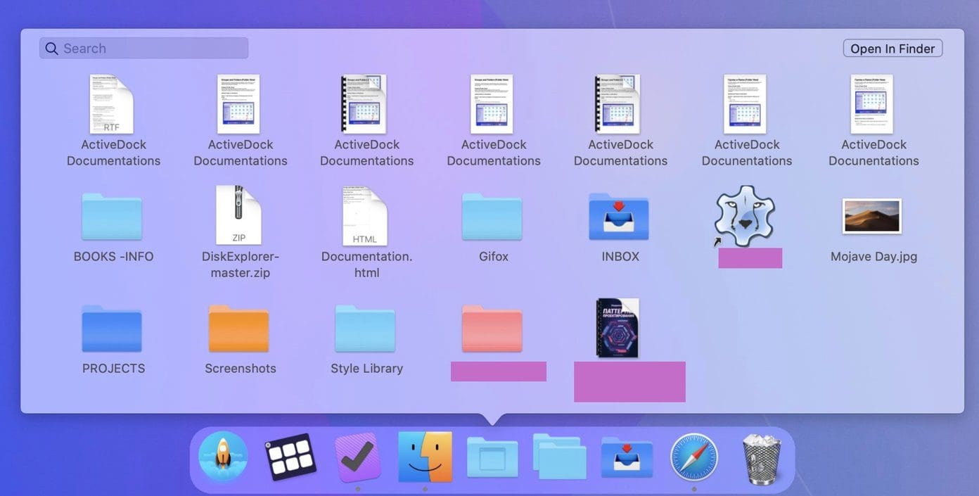 Active dock group