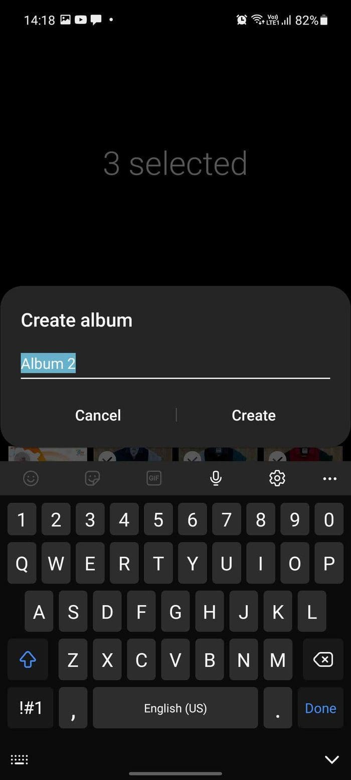 Add album name