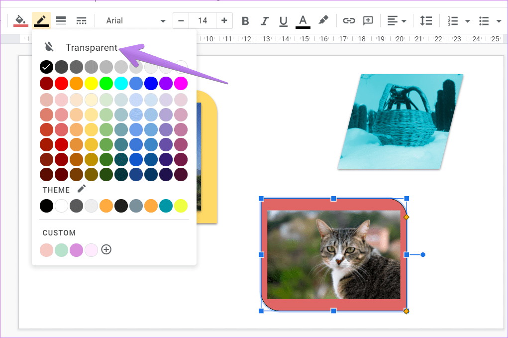 Add border around image in google slides 10