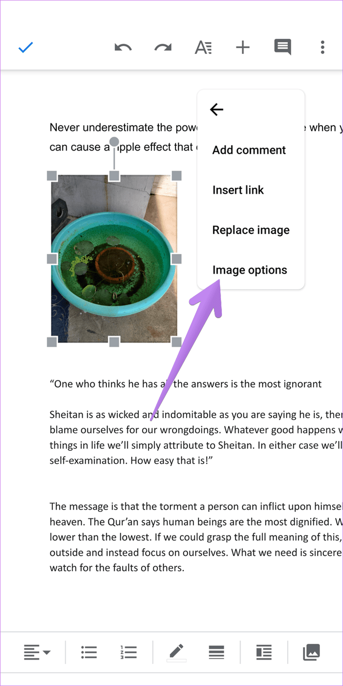 Add edit image in google docs 14