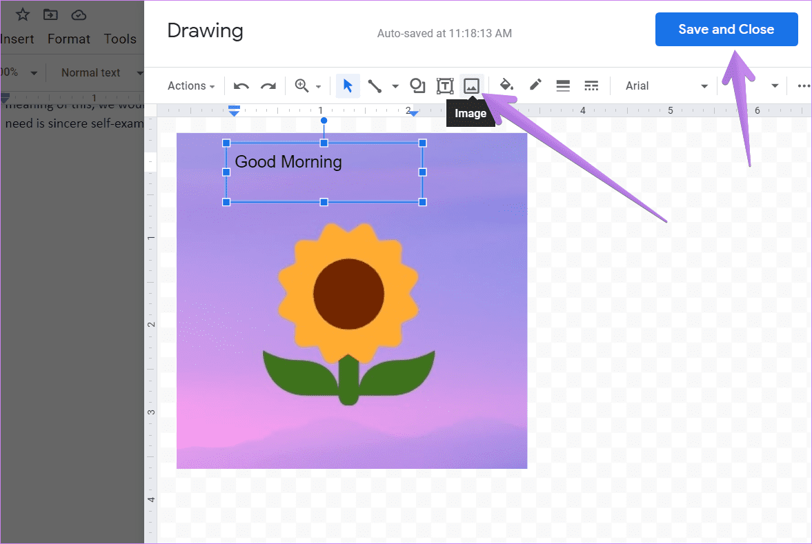 Add edit image in google docs 3