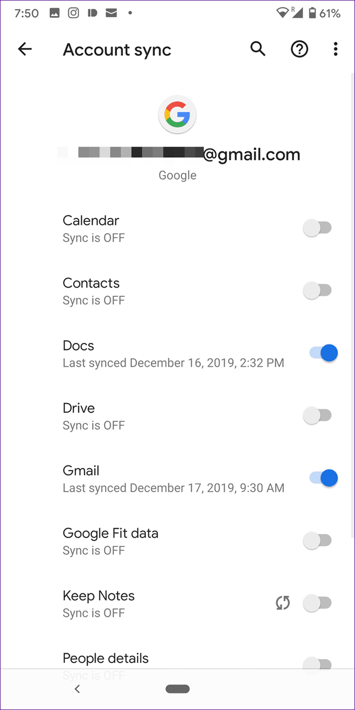 Add Google Account Without Sync Android 4