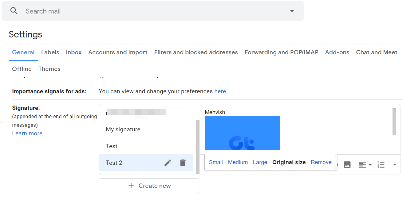 Add link in image to gmail signature 10