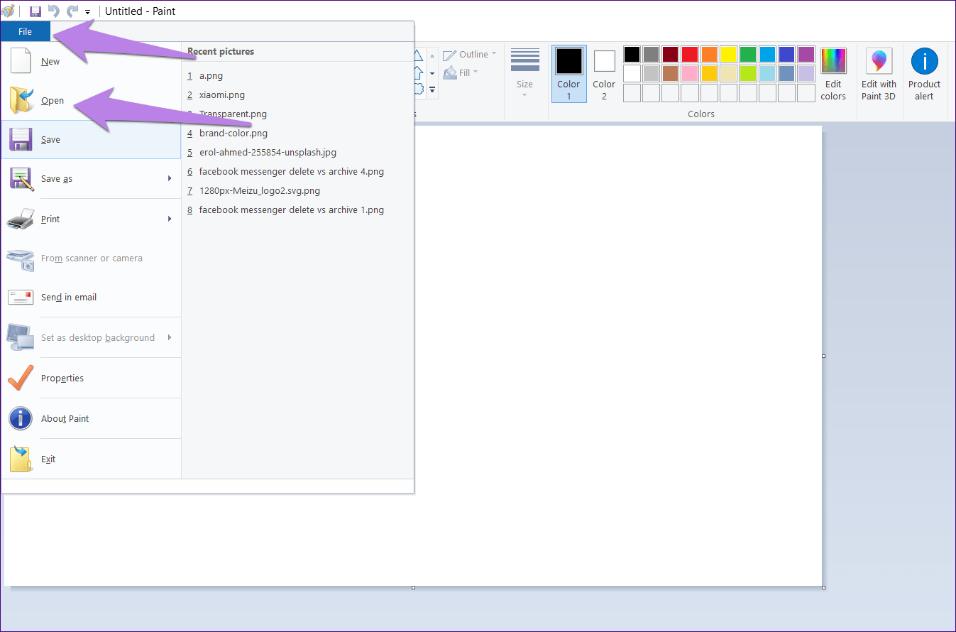 Add Logo In Paint And Paint 3D 1