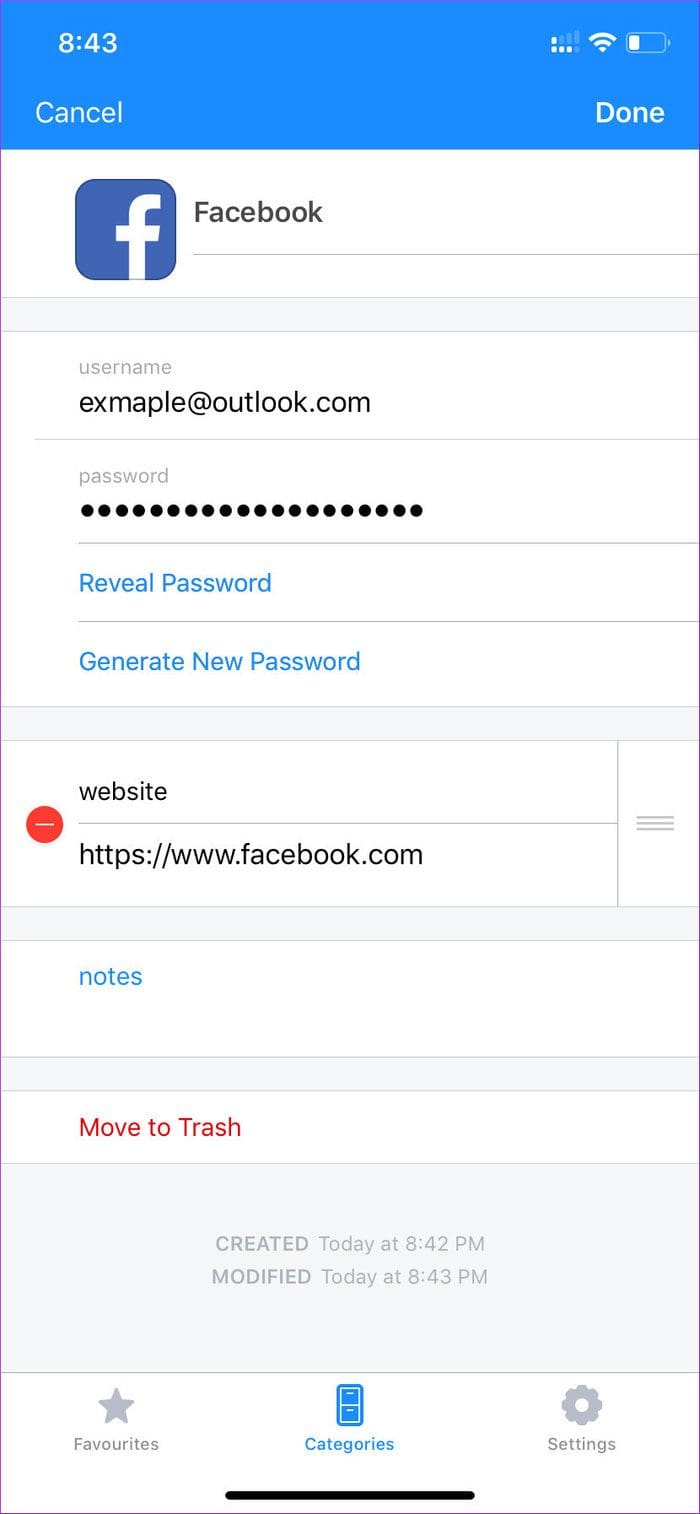 Add New 1Password 2
