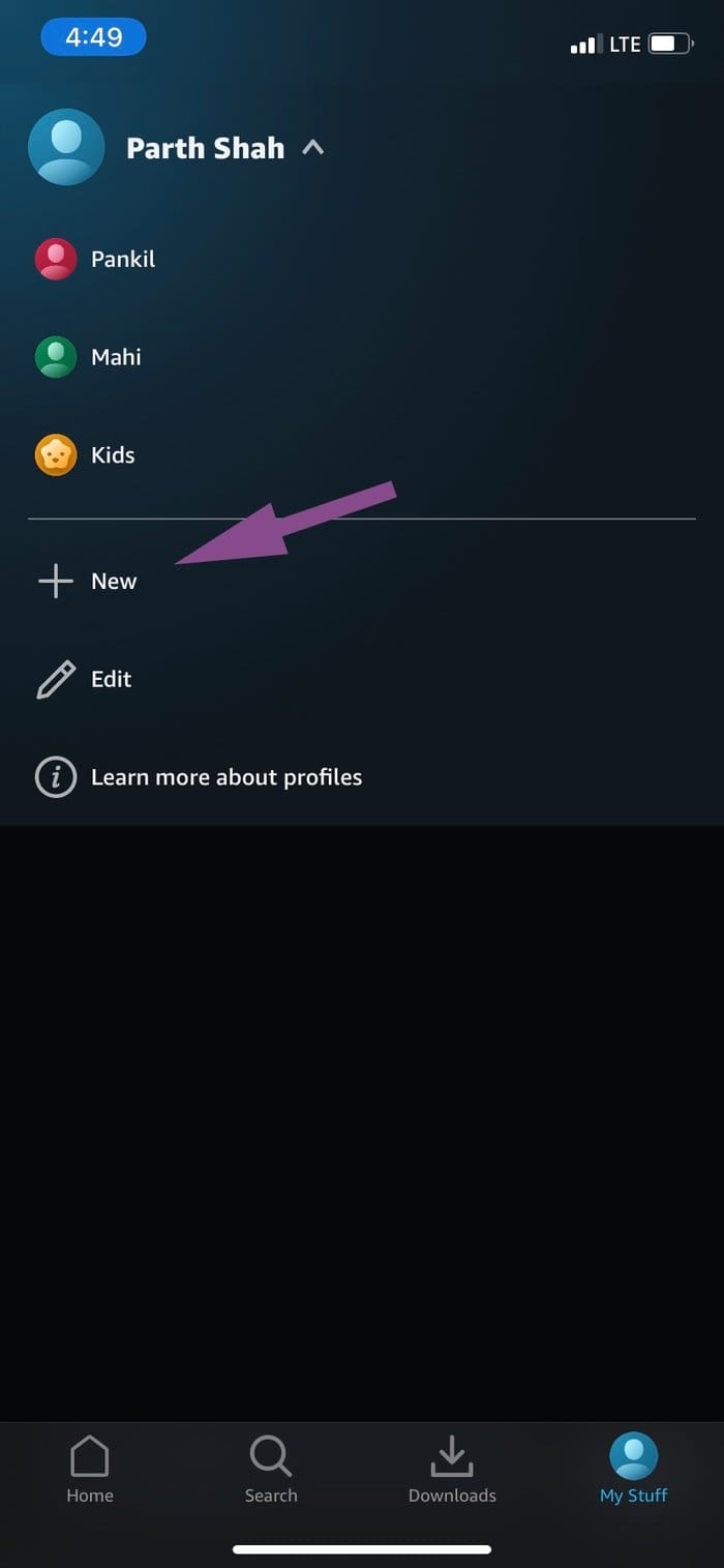 Add new profile