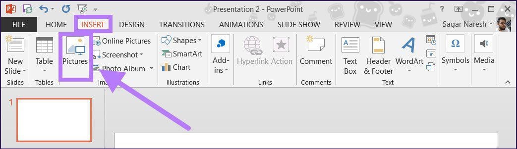 Add picture ms powerpoint transparent effect
