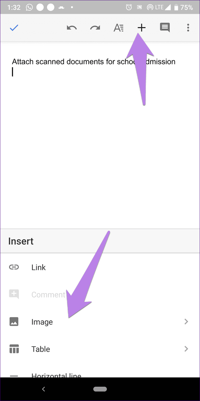 Add Scanned Image Google Docs 5