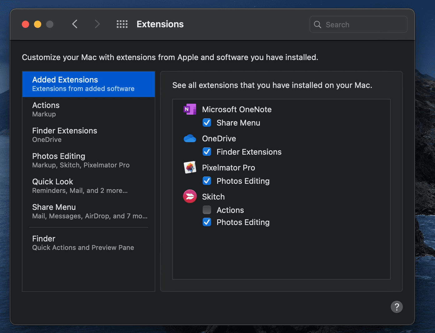 Add share extension