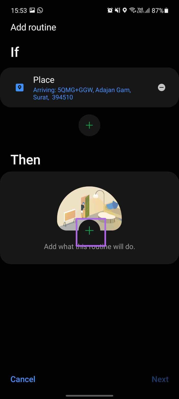 Add what routine will do